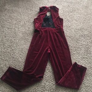 Velvet jumpsuit